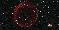 Uzaydaki 'kırmızı baloncuğu' Hubble Uzay Teleskopu görüntüledi.