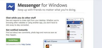 Facebook Messenger web çıktı