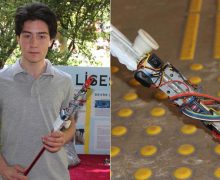 Lise öğrencisi görme engelliler için “akıllı değnek” tasarladı